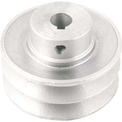 Polia Alumínio 2 Canais Perfil A 80mm Com Furo 14mm - Vonder