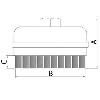 Escova Tipo Copa Arame Entrançado 4'' Tramontina Pro Tramontina - 2