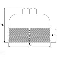 Escova Tipo Copo Arame Ondulado 2.1/2'' Tramontina Pro Tramontina - 2