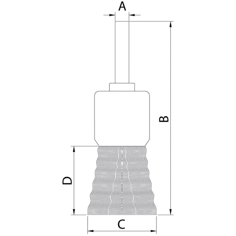 Escova Tipo Pincel Arame Ondulado Com Haste 1x1/4'' Tramontina Pro Tramontina - 2