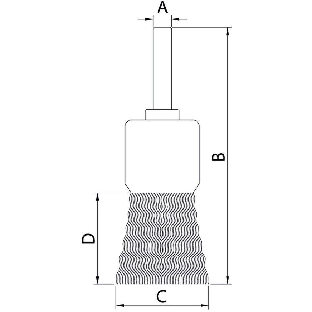 Escova Tipo Pincel Arame Ondulado Com Haste 5/8x1/4'' Tramontina Pro Tramontina - 2