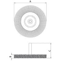 Escova Circular Arame Ondulado Com Haste 3x1/4'' Tramontina Pro Tramontina - 2