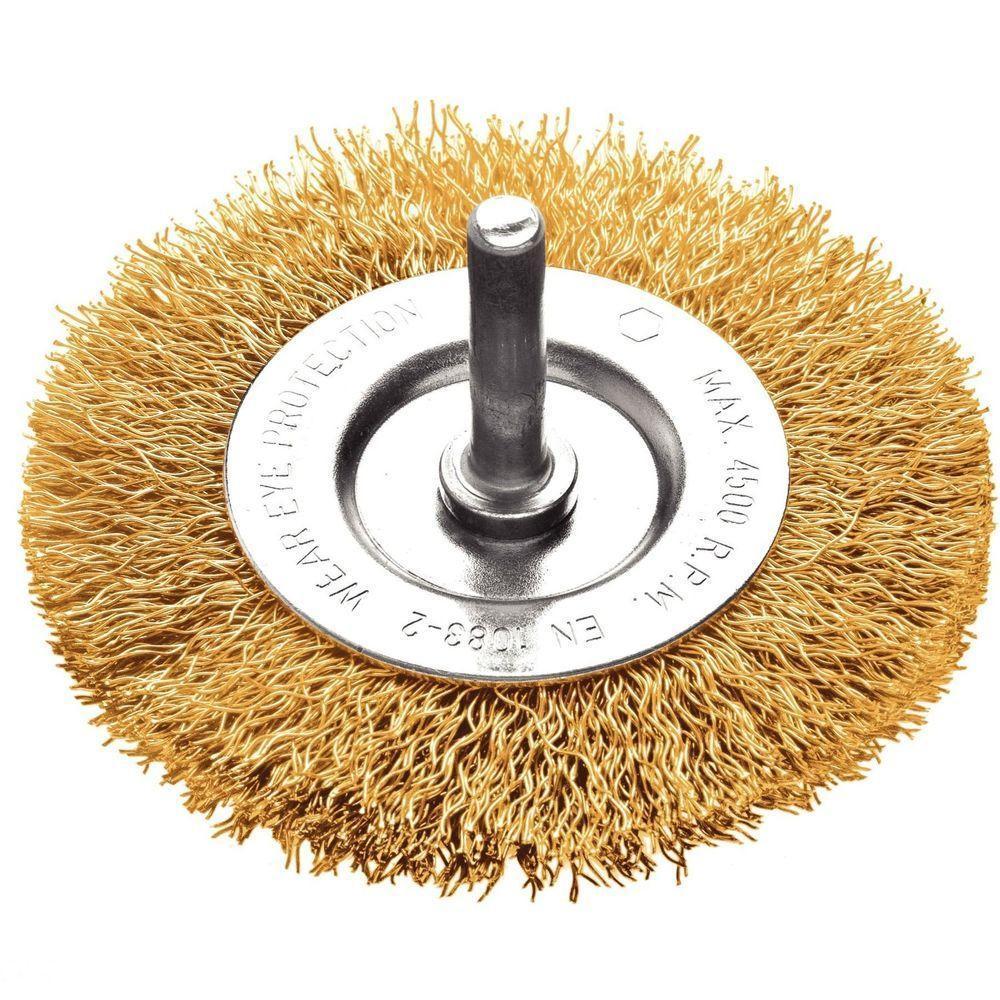 Escova Circular Arame Ondulado Com Haste 3x1/4'' Tramontina Pro Tramontina - 1