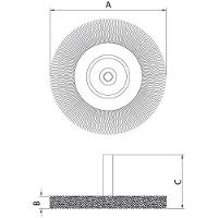 Escova Circular Arame Ondulado Com Haste 2x1/4'' Tramontina Pro Tramontina - 2