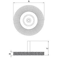 Escova Circular Arame Ondulado Com Haste 2x1/4'' Tramontina Pro Tramontina - 2
