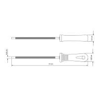 Lima Para Motosserra 7/32" Tramontina Em Aço Carbono Com Cabo Injetado Tramontina - 2