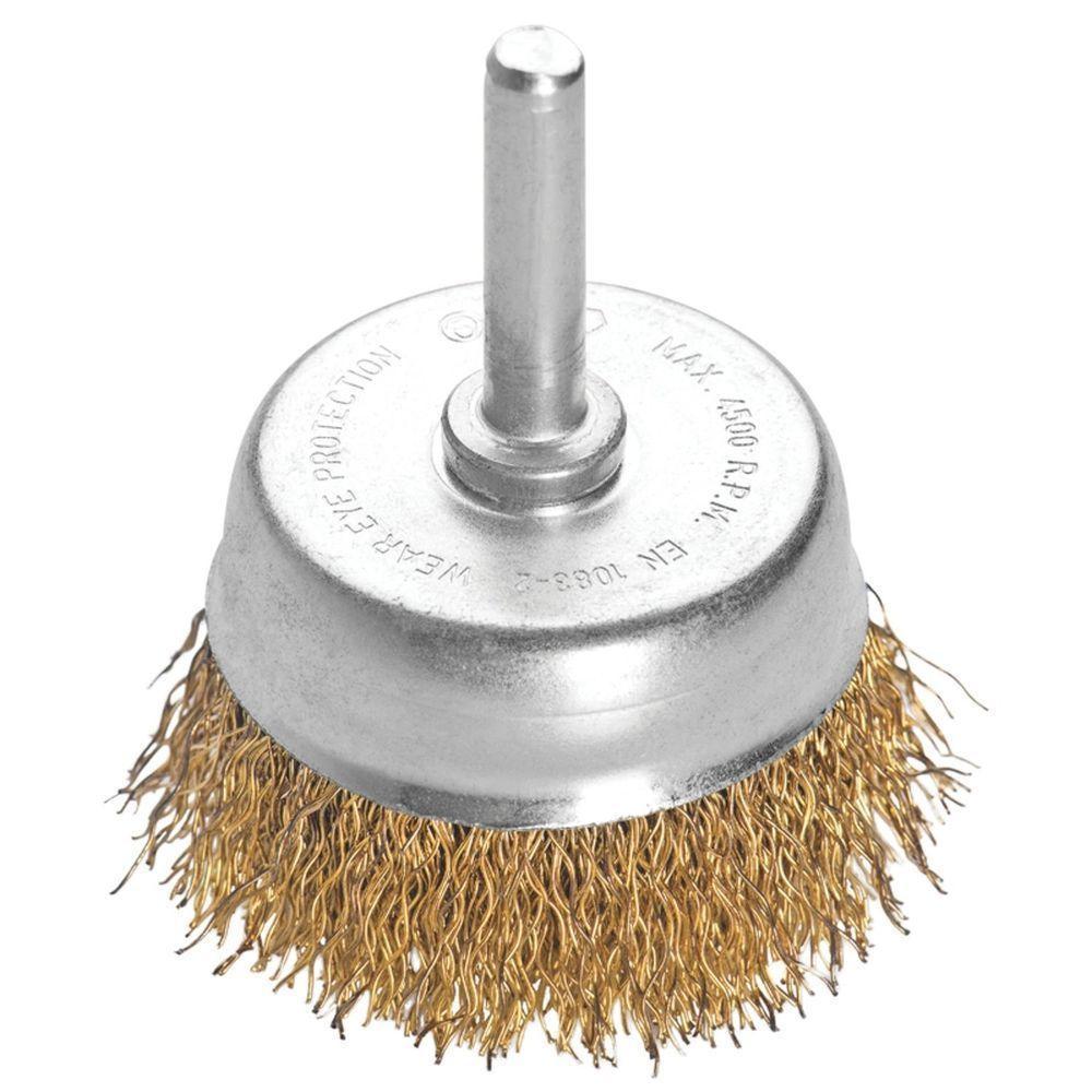 Escova Tipo Copo Arame Ondulado Com Haste 3x1/4'' Tramontina Pro Tramontina - 1