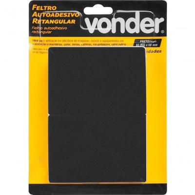 Feltro Adesivo Pto Ret 95x68mm Com 10 Vonder