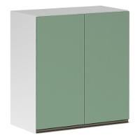 Armário Perola 70cm 2 Portas Luciane Branco Polar C/Verde - 1