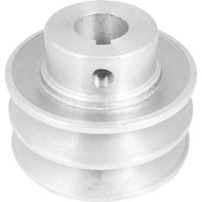 Polia Alumínio 2 Canais Perfil A 70mm Com Furo 19mm - Vonder
