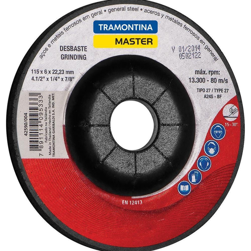 Disco De Desbaste 4.1/2´´ Tramontina Para Aços E Metais - 2
