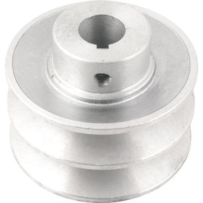 Polia Alumínio 2 Canais Perfil B 80mm Com Furo 3/4" - Vonder