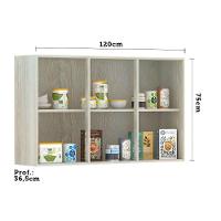 Armário Para Cozinha 120cm 3 Portas Lis Legno Crema C/Gaia - 3