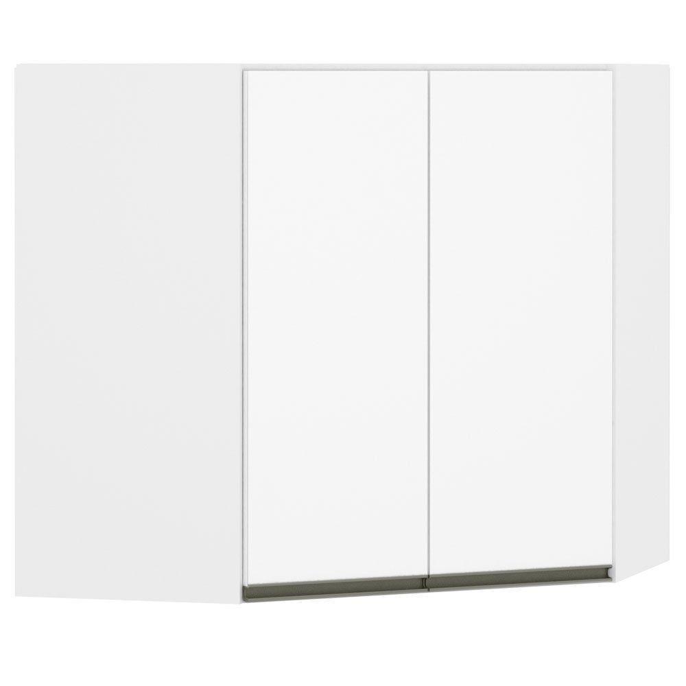 Armário Perola Canto Diagonal 2 Portas Luciane Branco Polar - 1