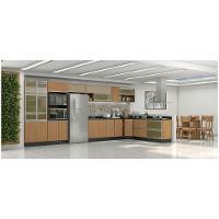 Paneleiro Cristaleira Evidence 4 Portas Com Vidro Reflecta Poliman Móveis Carvalho - 4