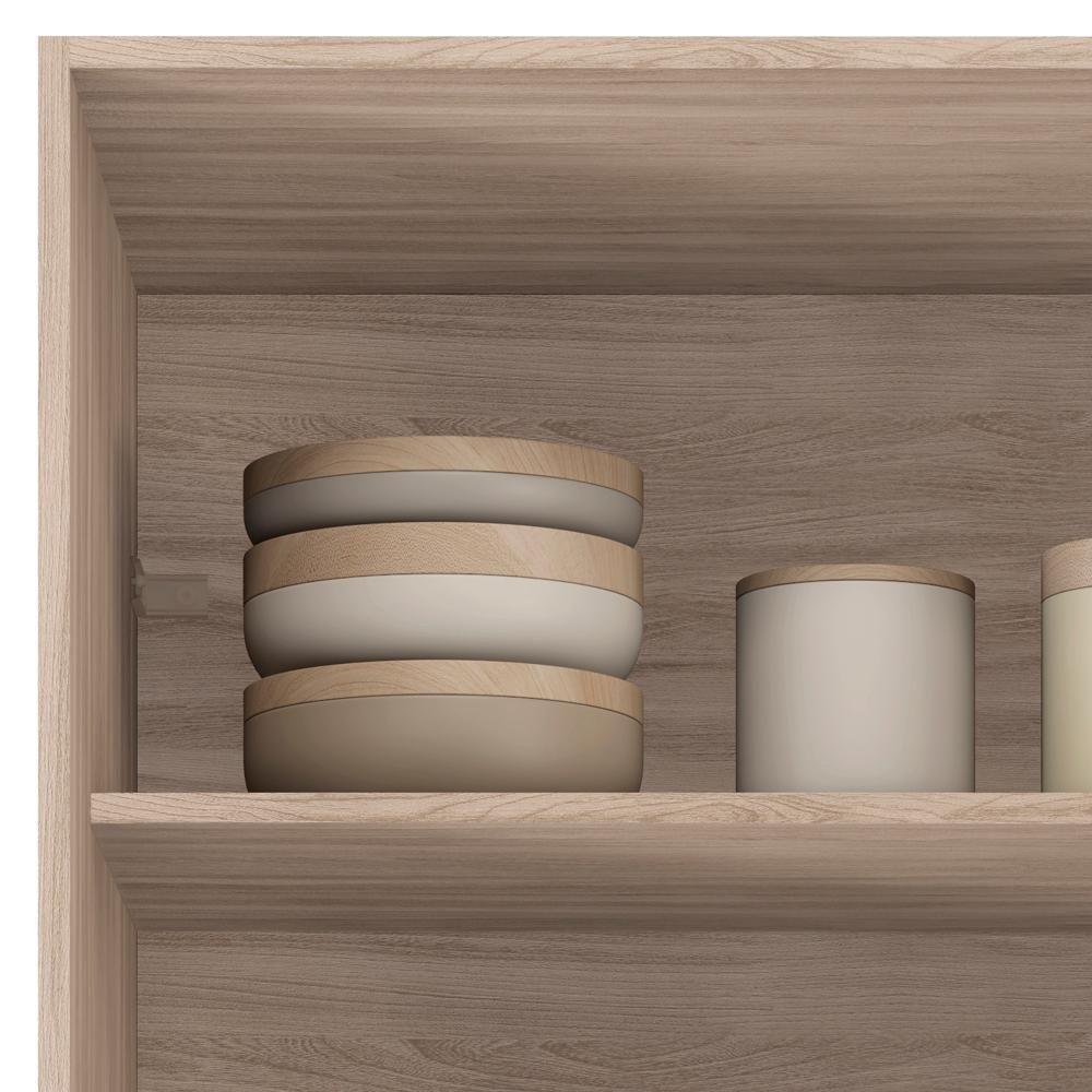 Paneleiro 2 Pt Vidro 70Cm 94551 Avena Grafito - 2