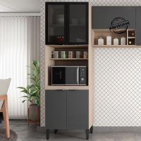 Paneleiro 2 Pt Vidro 70Cm 94551 Avena Grafito - 5