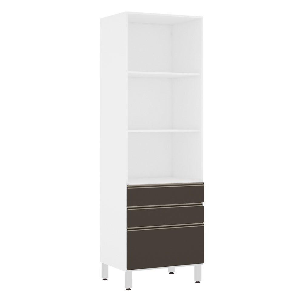 Paneleiro Torre 70Cm Bronze Pérola Branco Com Preto Txt - 3