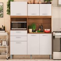 Kit Cozinha Harmonia 6 Portas E 2 Gavetas Touch E Branco