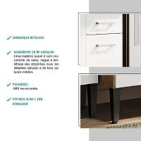 Armário Cozinha Completa Arizona Plus Carvalho Com Branco Carraro - 5