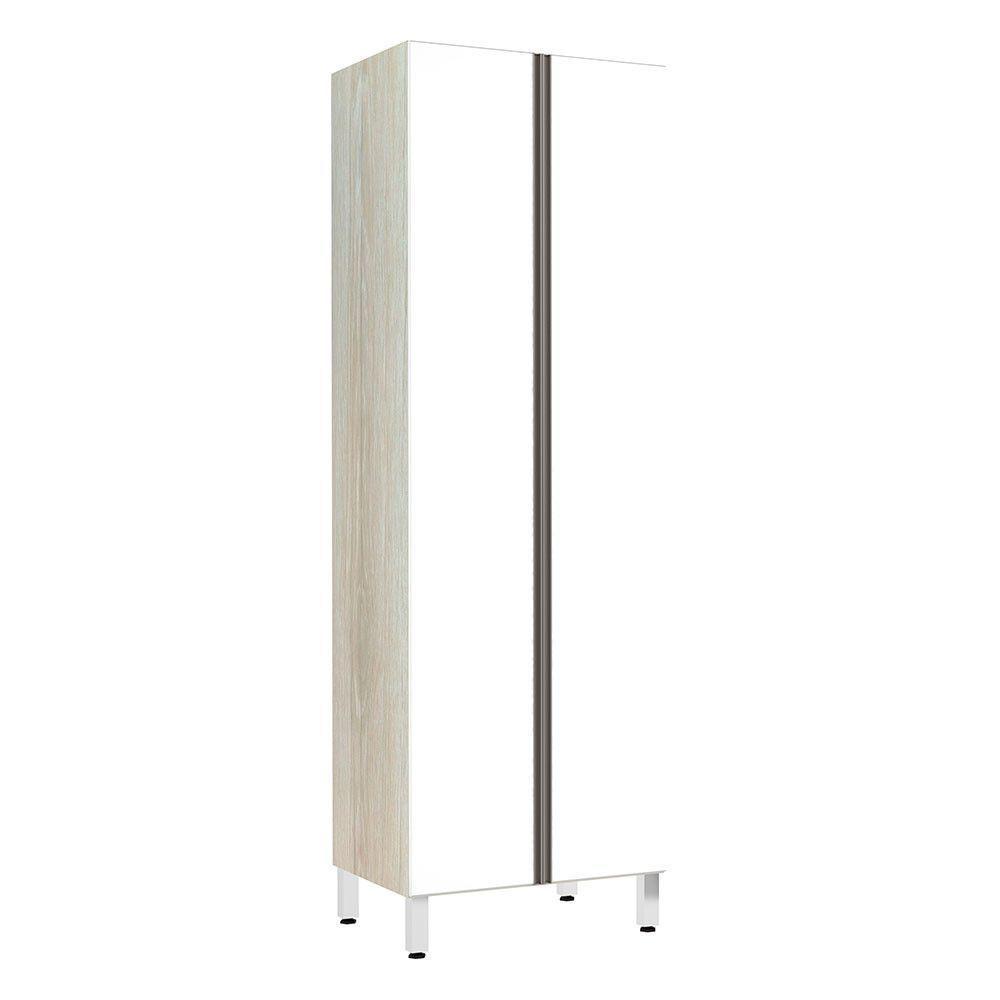 Paneleiro 70Cm Duplo Luci Legno Crema Com Branco Polar - 1