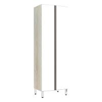 Paneleiro 70Cm Duplo Luci Legno Crema Com Branco Polar - 1