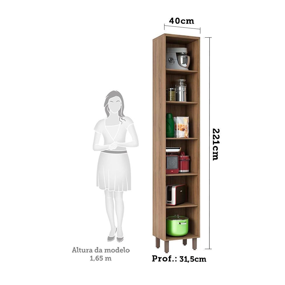 Paneleiro Simples 40cm 2 Portas Lari Vanilla C/Connect - 7
