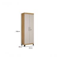 Armario Multiuso Asteca 2 Portas Com Chave Valdemoveis - 5