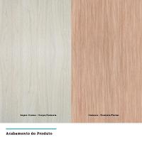 Paneleiro Luciane 40Cm 2 Portas Luci Legno Crema Com Cumaru - 2