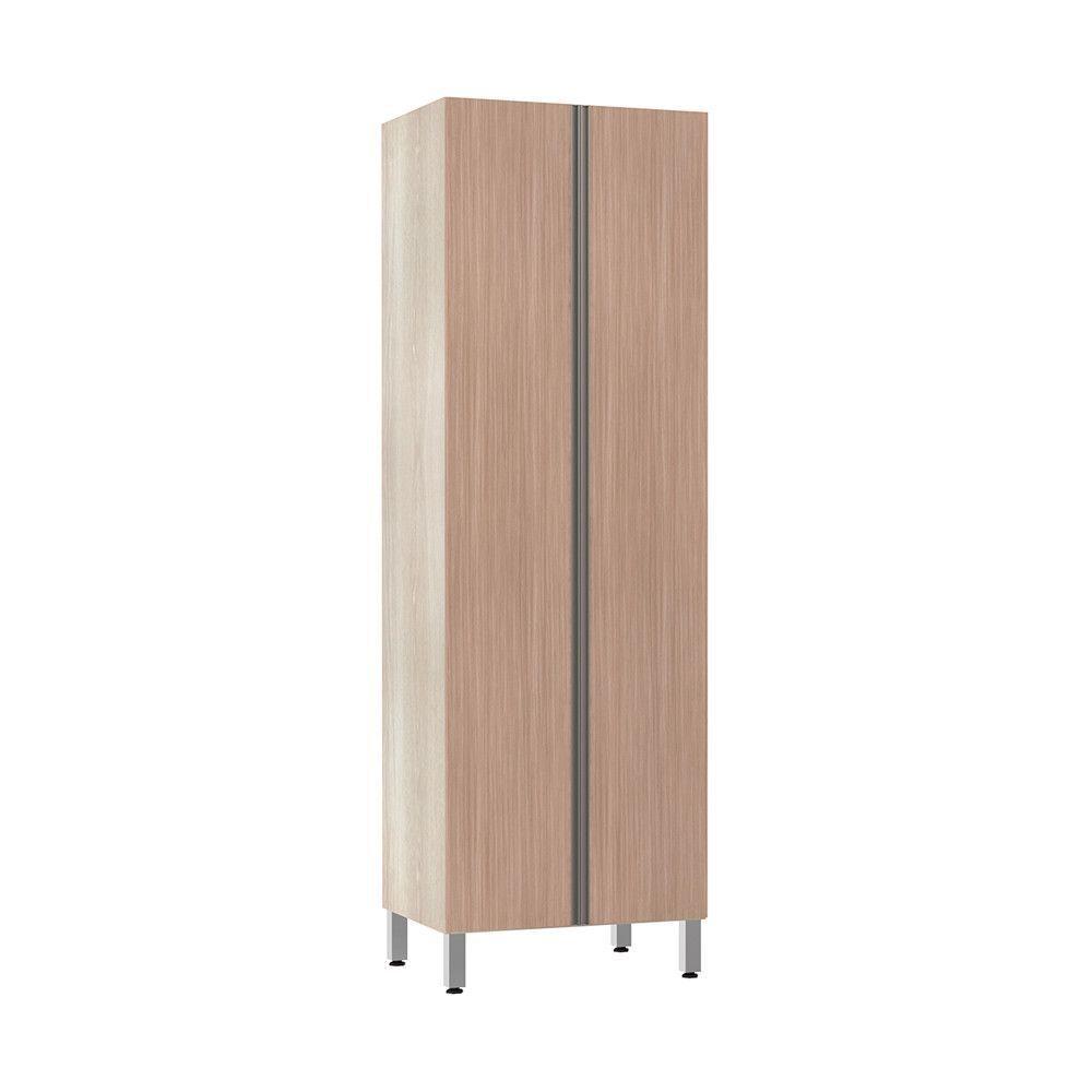 Paneleiro 70Cm Duplo 2 Portas Luci Legno Crema Com Cumaru - 1