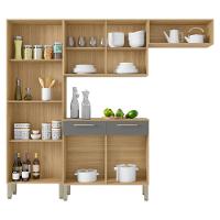 Cozinha Completa Compacta 10 Portas E 2 Gavetas Freijó - 3