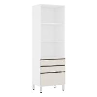 Paneleiro Torre 70Cm Prata Pérola Branco Com Kashmir - 5