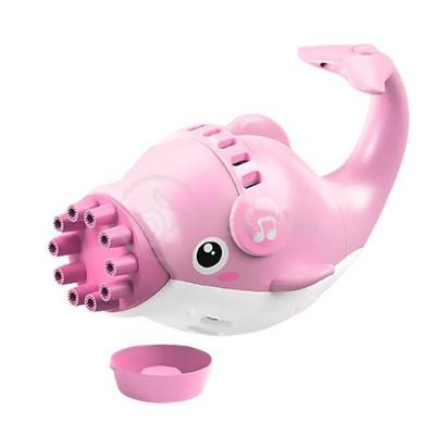 Kit 1 Golfinho Bolha Sabão Criança Infantil+ 3 Pilha Rosa 4