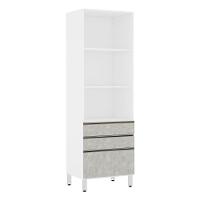 Paneleiro Torre 70Cm Bronze Pérola Branco Com Concreto - 5