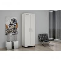 Armario Multiuso Asteca 2 Portas Com Chave Branco - 2