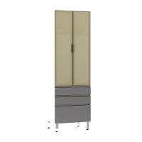 Paneleiro Torre 70Cm Bronze Pérola Branco Com Cinza Puro - 1