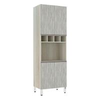 Paneleiro C/ Nicho De Microondas 70Cm E 1 Nicho Luci Legno C - 1