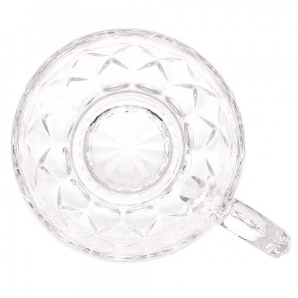 Jogo De 6 Xicaras De Cafe Capuccino Cristal Lile 200ml Lyor - 3