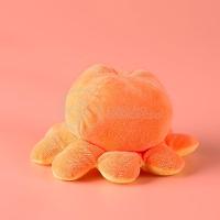 Polvo Reversível De Pelúcia 2 Em 1 Tiktok Laranja E Amarelo - 2