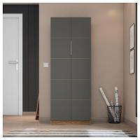 Armário Alto Escritório 2 Portas Cubic Cinza - Caemmun - 5