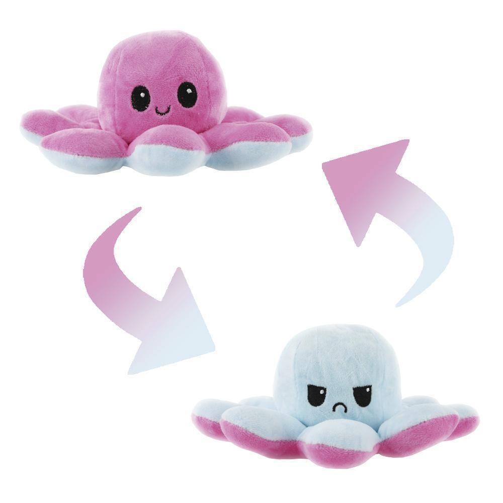 Polvo Reversível Humor Tiktok Pelúcia Dupla Face E Emoções - 1