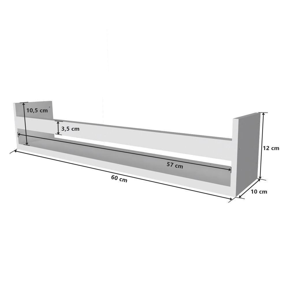 Mesa Com Organizadores Analú 100% Mdf Quarto Brinquedos - 6