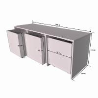 Mesa Com Organizadores Analú 100% Mdf Quarto Brinquedos - 3