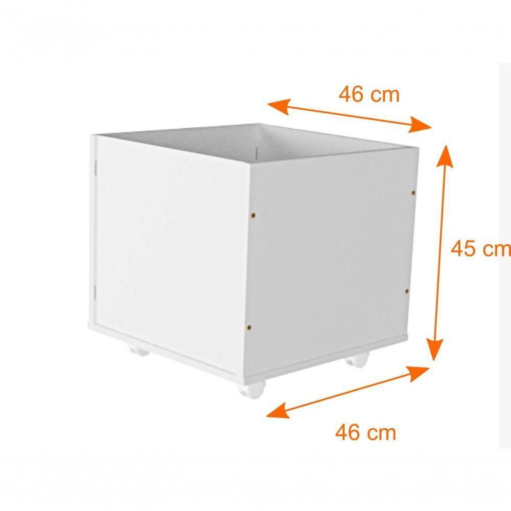 Mesa Com Baús Organizadores Dóris 100% Mdf Baús Brinquedos - 2