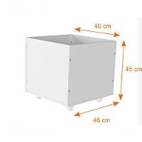 Mesa Com Baús Organizadores Dóris 100% Mdf Baús Brinquedos - 2