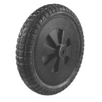 Pneu Maciço De Pvc Expandido, ø 320 Mm X 65 Mm E Roda Plástica Para Carrinho De Mão Com B - 1