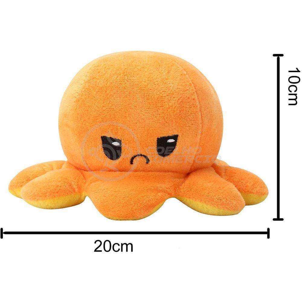 Polvo Reversível Feliz E Bravo 2 Em 1 Laranja E Amarelo - 9