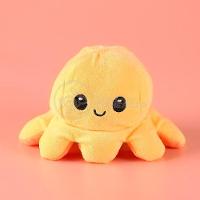 Polvo Reversível Feliz E Bravo 2 Em 1 Laranja E Amarelo