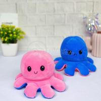 Polvo Reversível Feliz E Bravo 2 Em 1 Macio Rosa E Azul - 7