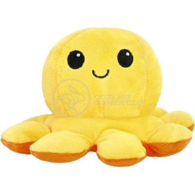Polvo Reversível Feliz E Bravo 2 Em 1 Laranja E Amarelo